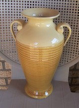 HOSLEY POTTERIES HUGE RINGED URN  VASE/ Vintage Gold Vase - £27.25 GBP