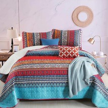 Wongs bedding Bohemian Quilt Set Queen Bedspread ~NEW~ - $782.87 MXN