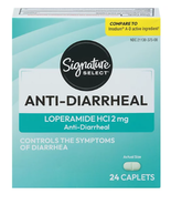 Signature Select/Care Anti Diarrheal Loperamide HCI 2mg Caplet - 24 Count - $8.90