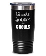 Fall Tumbler, Halloween Tumbler, Fall Travel Mug, Ghosts, Goblins, and Ghouls, I - £20.11 GBP+