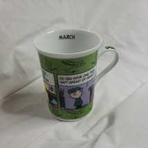 Danbury Mint Peanuts by Charles Schulz Calendar Mug Snoopy Coffee Cup MARCH - £10.83 GBP