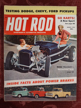 RARE HOT ROD Magazine March 1958 Build Yourself a Roadster Go Karts Pickups - £17.20 GBP