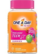 60 Count (Pack of 1) One A Day Teen for Her Multivitamin Gummies, Gummy - $32.58 CAD