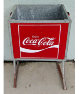 Vintage Coca-Cola General Store Ice Cooler Chest Stand  - £272.46 GBP