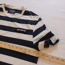 Avirex Short Sleeve Pullover Women's White & Black Shirt Top Measured Size Small image 12
