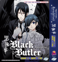 ANIME DVD Black Butler Kuroshitsuji Sea 1-3 Vol.1-46 End + 9 OVA + MV +Free Ship - £44.00 GBP