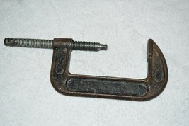 vintage pittsburgh 4 inch c style steel clamp attic find #1 - $41.85