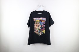 Retro WWE Mens XL Spell Out Wrestle Mania VI Ultimate Warrior Wrestling ... - $29.65