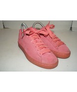 PUMA Junior Suede Classic Mono Iced Sneakers SZ 5C Pink Lace Up - U10 - $19.79