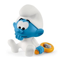 Schleich Smurfs, Collectible Retro Cartoon Toys for Boys and Girls, Baby Smurf T - £10.44 GBP