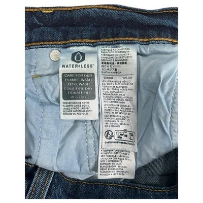 Levis Jeans Womens 32 Blue Ribcage Bell High Rise Flare Wide Leg Denim 70s Boho Item image 6
