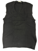VTG 1960s Allen Solly Lambswool V-Neck Sweater Vest Black L/XL UK Mod Prep - $724.45 MXN