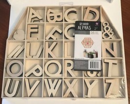 Prima Marketing Laser-Cut 2&quot; Wood Alphabet and Symbols in House Shaped Box - £14.06 GBP