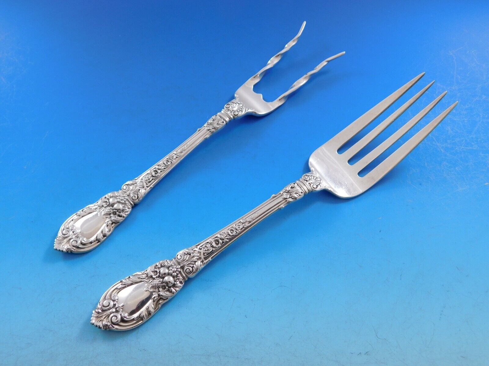 Charles II by Lunt Sterling Silver Flatware Set For 12 Service 174 Pieces Dinner Item image 5