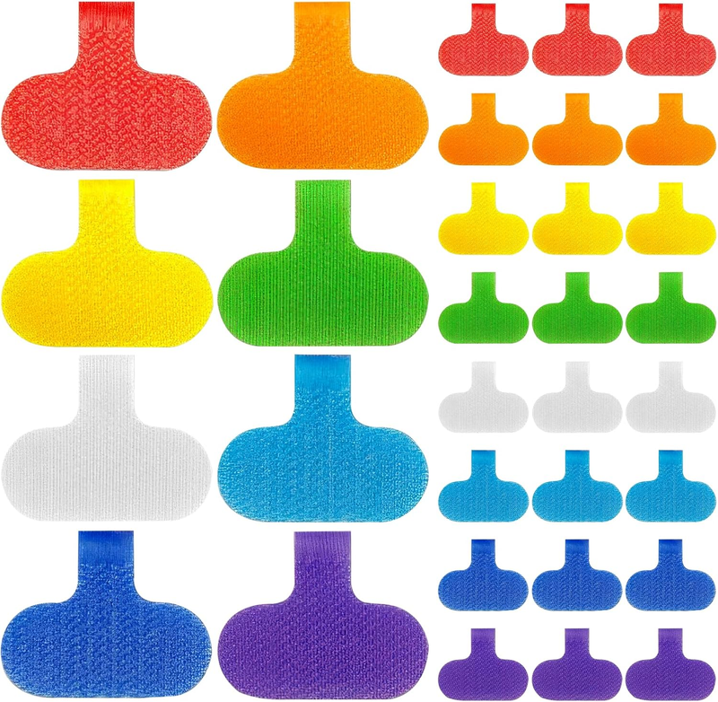 32 Pcs Multi Color Durable Cable Lables with Writable Surface,Waterproof Wire La Item image 11
