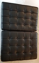 Black Genuine Leather/Match Cushions for Pavilion Style Chair - Open Box - Mint - £318.77 GBP