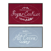 Winter Cookies and Cocoa Wall Sign (Set of 2) - $64.65