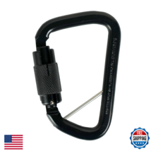 Fusion Climb Tacoma Steel Auto-Lock Carabiner 50kN Black Industrial - $34.40