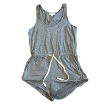 Spiritual Gangster Grey Stretch Shorts Romper Sleeveless Racerback Size ... - $53.22