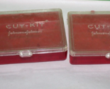 2 Piece Vintage Johnson &amp; Johnson Empty Cut Kit First Aid Containers - £15.51 GBP