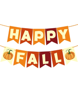 Fall Decorations for Home, Pre-Strung Happy Fall Banner, Autumn Thanksgi... - $17.89 CAD