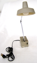 VINTAGE WORKING TENSOR DESK LAMP RUMFORD MODEL 6975 - TAUPE+CHROME - FUL... - £11.15 GBP