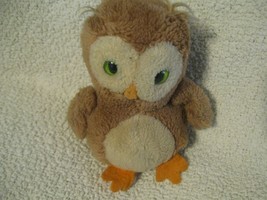 Vintage 7&quot; Dakin 1975 Stuffed Plush Owl # 118 w/ Ground Nutshells OOP Obie Nice - £11.17 GBP