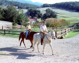 President Ronald Reagan and Nancy ride horses at their ranch New 8x10 Photo - £6.93 GBP