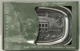 Wilton Armetale Metal Serving Tray "Bless This House" Made In USA - $18.69