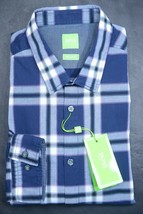 HUGO BOSS Uomo C-Bopaz Regular Blu Navy Controlli Cotone Sport Camicia C... - $54.25