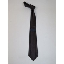Mens Tie ZENIO By Stacy Adams Slim Narrow Twill Woven Soft Silky Z10 Black image 2
