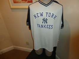 Stitches New York Yankees 2015 Blue Gray Polyester MLB Baseball Jersey Adult XL - $35.10
