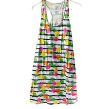Women&#39;s Sundress Racerback Secret Treasures Pineapple Print S/M Swimsuit... - £13.18 GBP