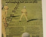 1973 Spaulding Golf Ball Vintage Print Ad Advertisement pa12 - £6.22 GBP