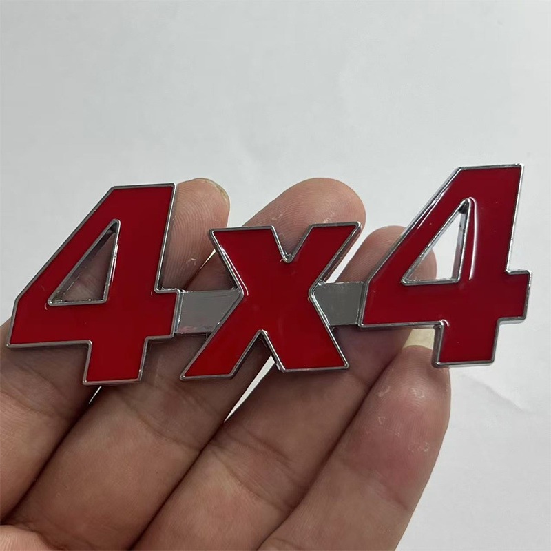 Applicable To 4X4 Off-Road Vehicle Four-Wheel Drive Car Logo Car Metal Bumper St