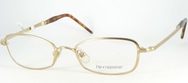 Zip+Homme Z 0053 Col 1 Gold Eyeglasses Glasses Titanium Frame 48-18-145mm Japan - $130.83