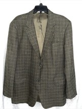 Emanuel Ungaro Men&#39;s Blazer Olive Green Plaid Size 42 R - £61.08 GBP