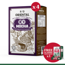 4 Oriental Coffee Mocha Arabica Beans Dark Chocolate 14.1oz FREE 1 White Coffee - $37.04