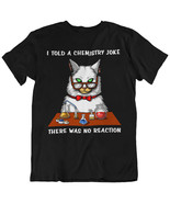 Cat Chemistry Teacher Funny Scientist School Unisex T-Shirt - £22.57 GBP