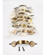 (8) Antique Finish 1970’s Allison Brass Spade Tip Cabinet Drawer Pulls J... - $57.68 CAD