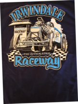 OLD VTG Irwindale Raceway w/a Vintage Dragster on an large (L) black tee  - £17.38 GBP