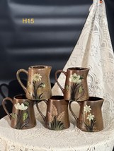 Vintage Pottery Flower Vase Handmade in Vietnam Ceramic vase H 15cms - £43.80 GBP