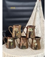Vintage Pottery Flower Vase Handmade in Vietnam Ceramic vase H 15cms - £43.45 GBP