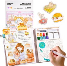 8 Colors Watercolor Painting Pad for Kids Pocket Paint with Water Book S... - £22.91 GBP