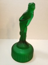 Mirror Images by Imperial Venus Rising Flower Figurine in Frosted Green 1981 - £33.63 GBP