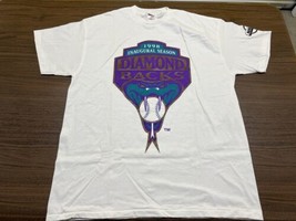 VTG 1998 Arizona Diamondbacks Inaugural Season White T-Shirt - New - XL - £31.69 GBP