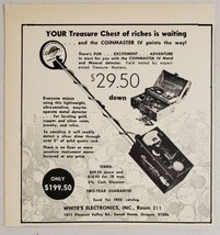 1969 Print Ad Coinmaster IV Metal Detectors White&#39;s Electronics Sweet Home,OR - £7.89 GBP