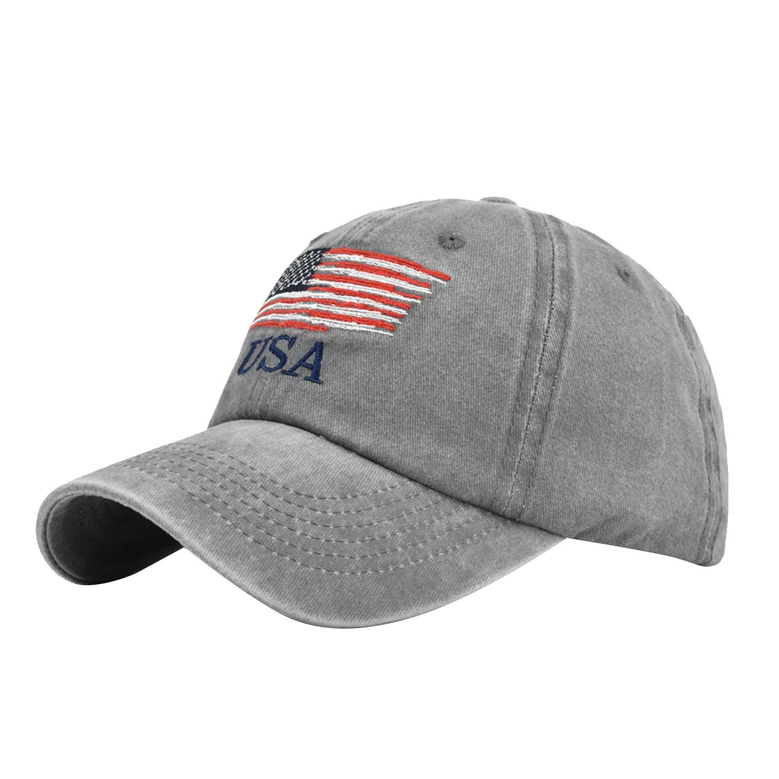 Men Usa Flag Baseball Cap Summer Classic Dad Hat Unisex American Independence - £11.10 GBP+