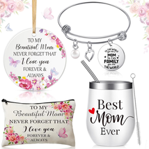 Mom Gifts Set Mother&#39;S Day Gifts Best Mom Ever Tumbler Mom Cosmetic Bag Gift wit - $28.40