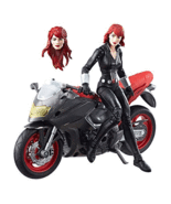 Marvel Legends Series 6-inch Black Widow with Motorcycle - £35.92 GBP